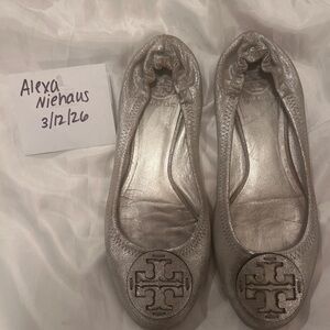 Tory Burch Women's Metallic Ballet Flats